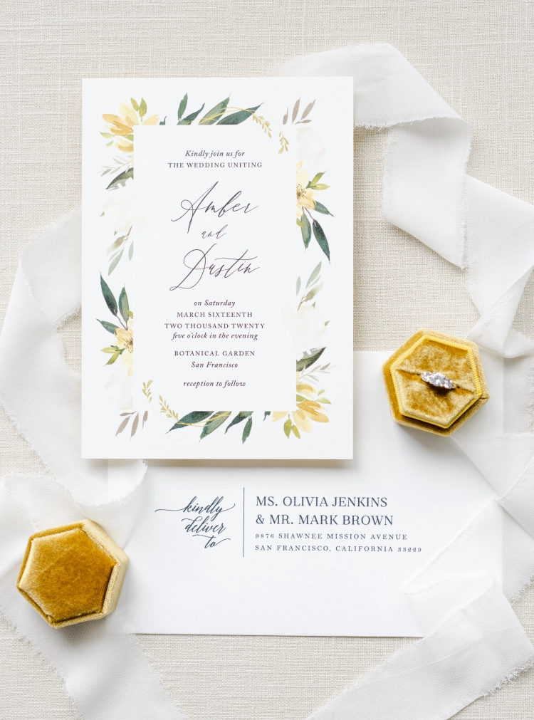 diy flatlay styling mat with wedding invitation