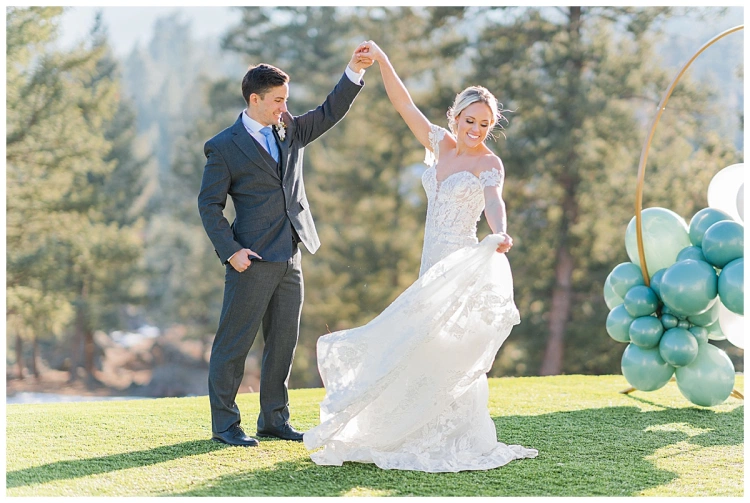 denver bride and groom dancing twirling photos