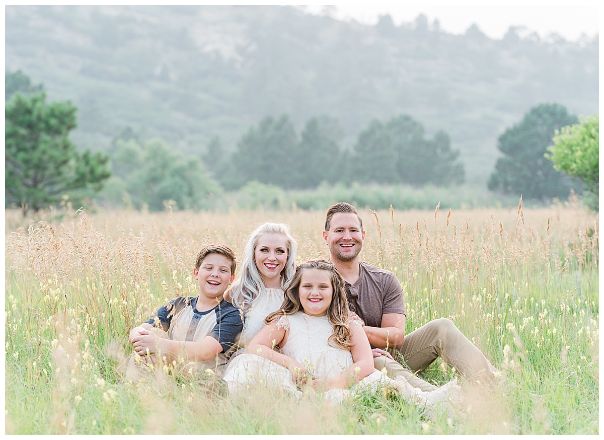 family sitting for ute valley park photos