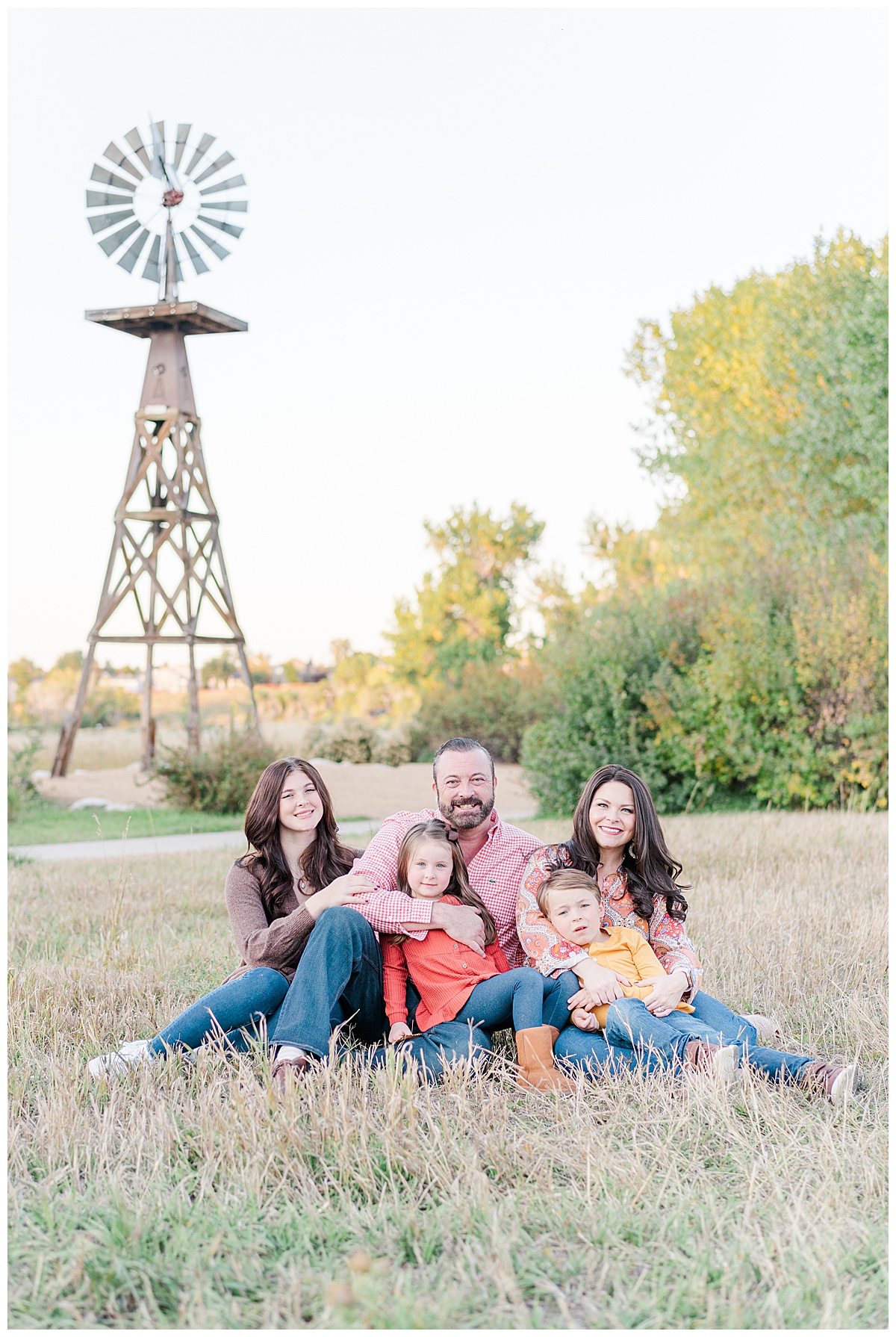 family photos at windmill