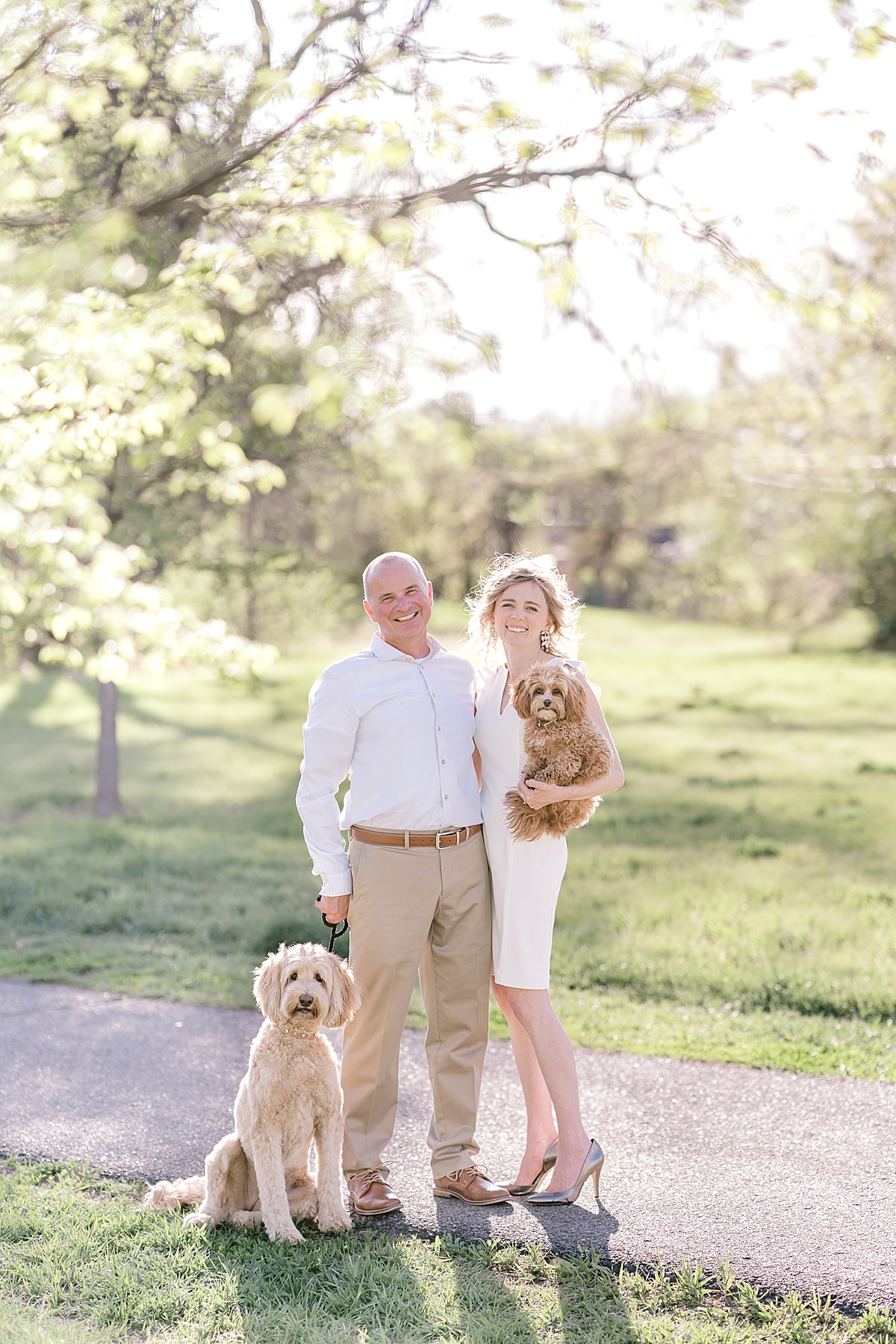 denver engagement photos with dogs