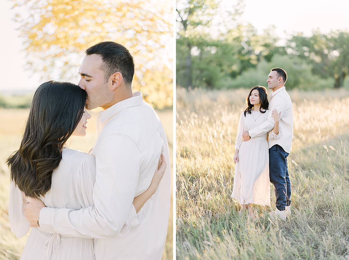 A sweet Denver engagement portraits couple