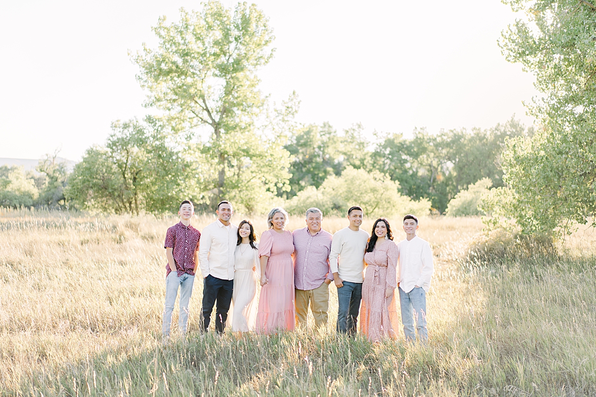 Family portraits at Crown Hill Park in Wheat Ridge