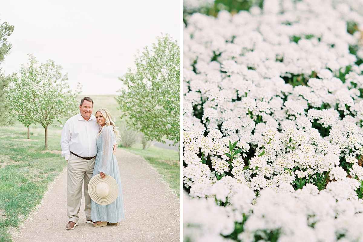 Highlands Ranch engagement photos on film