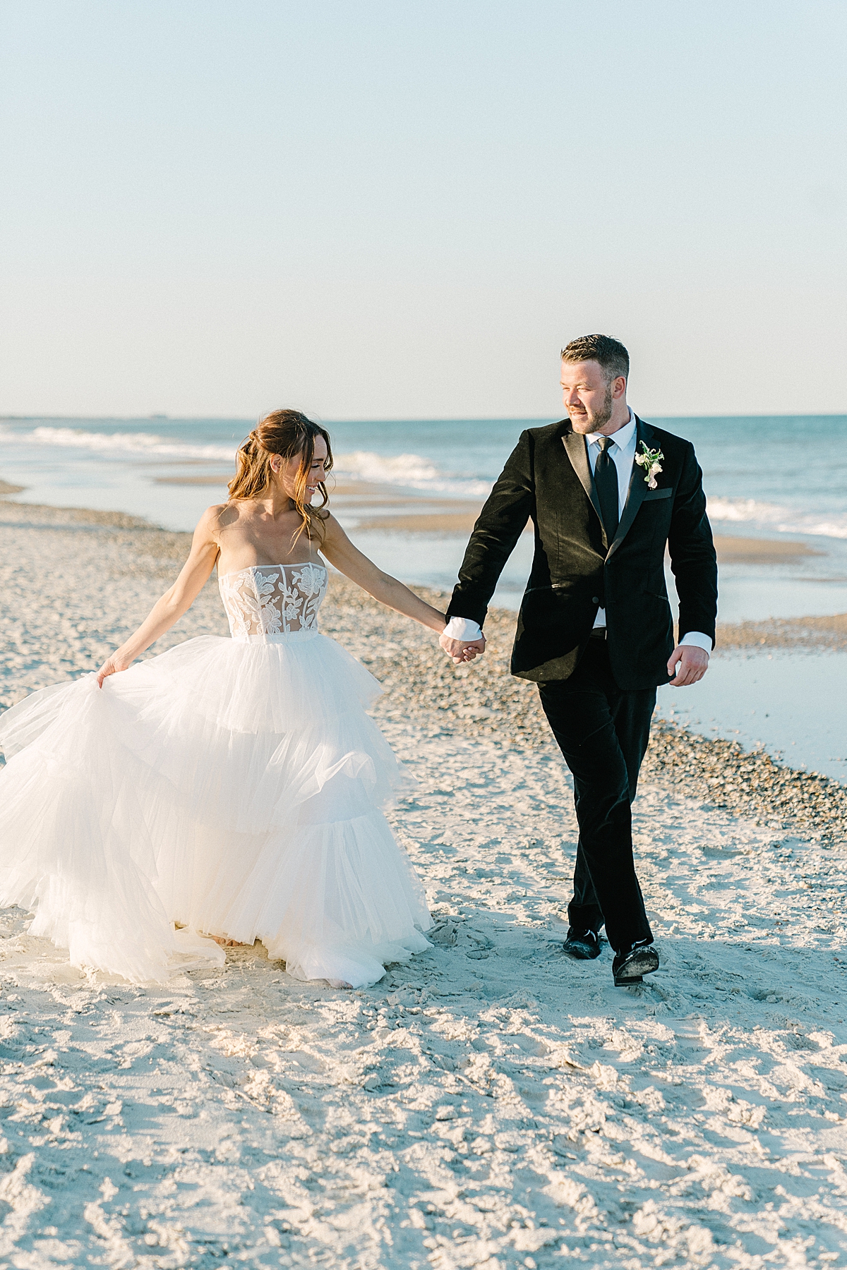 Modern beach destination wedding on film in Florida