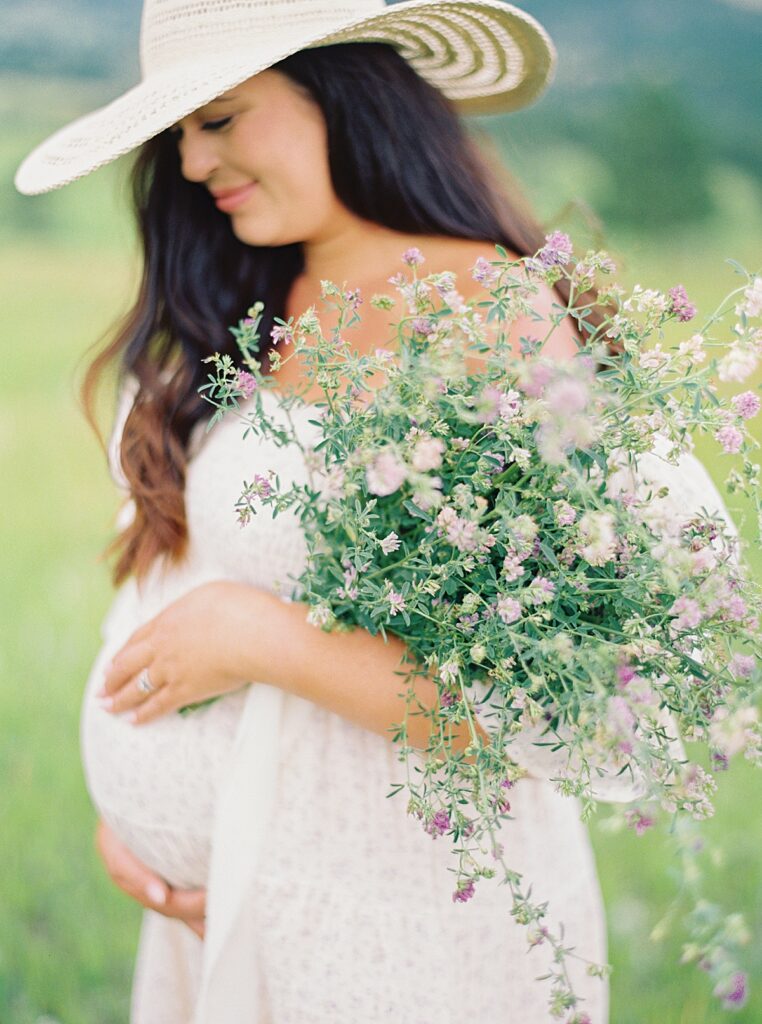 Denver maternity photos on film