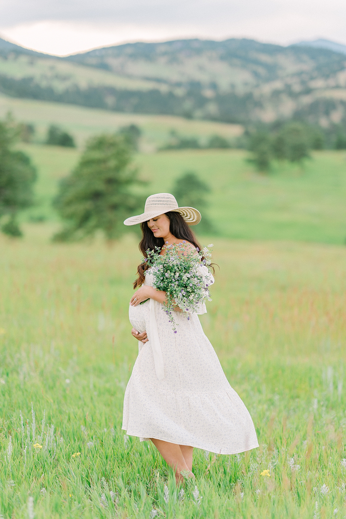 Denver maternity photos on film