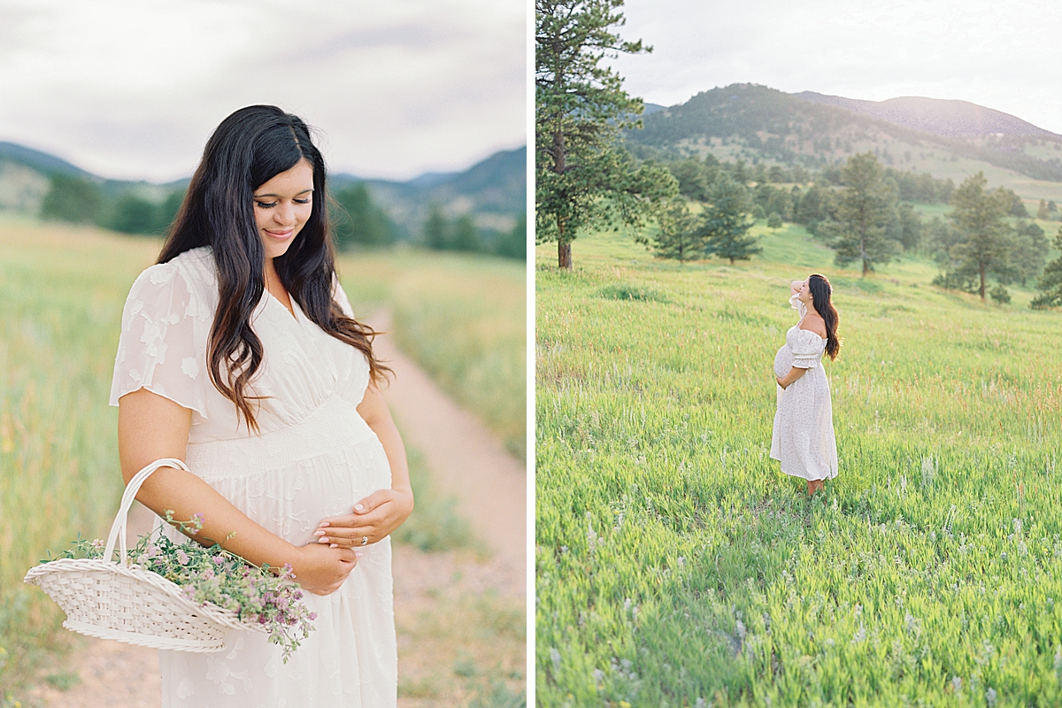 Denver maternity photos on film