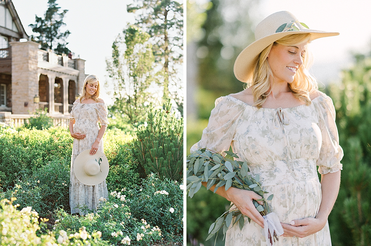 Highlands Ranch Mansion summertime maternity photos