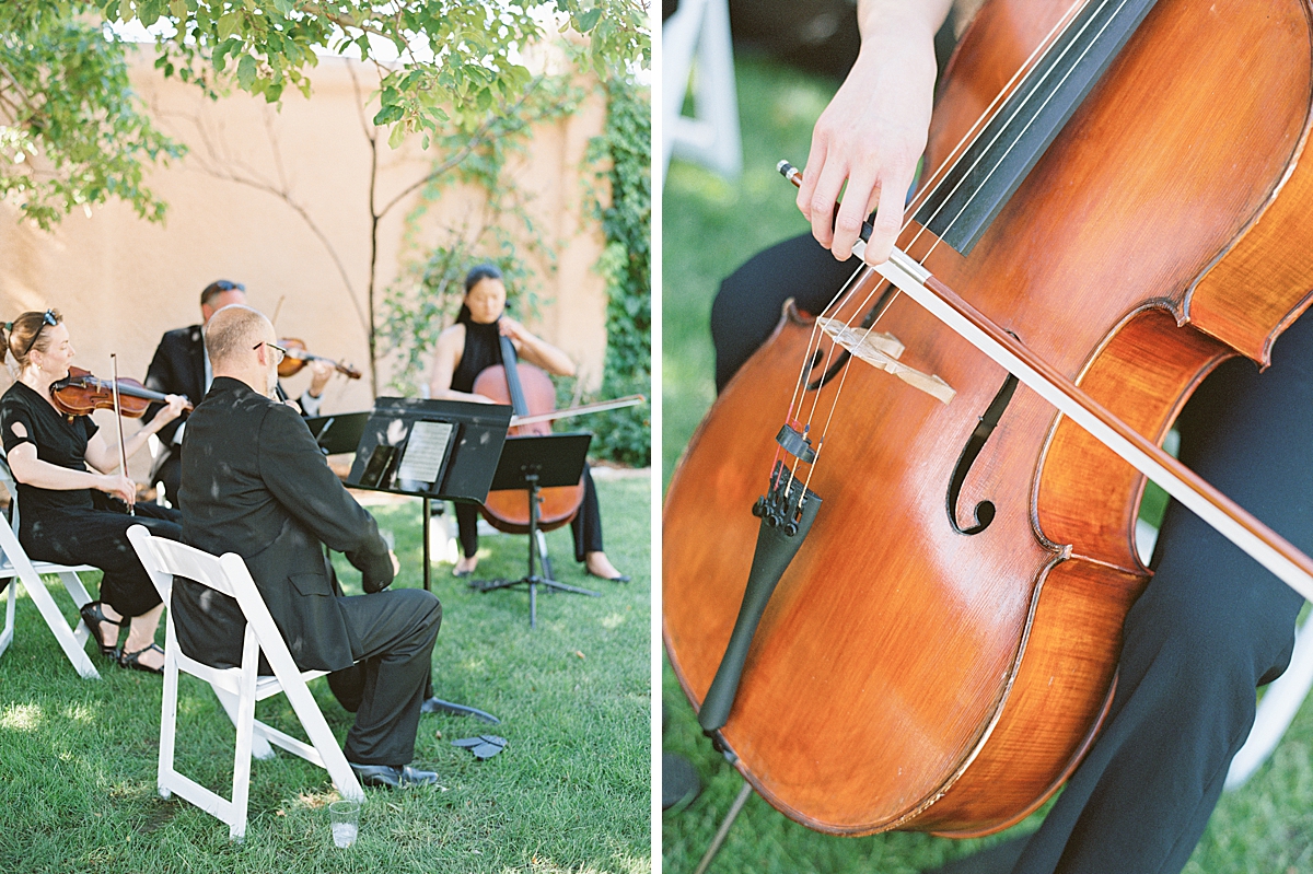 5280 Quartet plays at a Villa Parker wedding