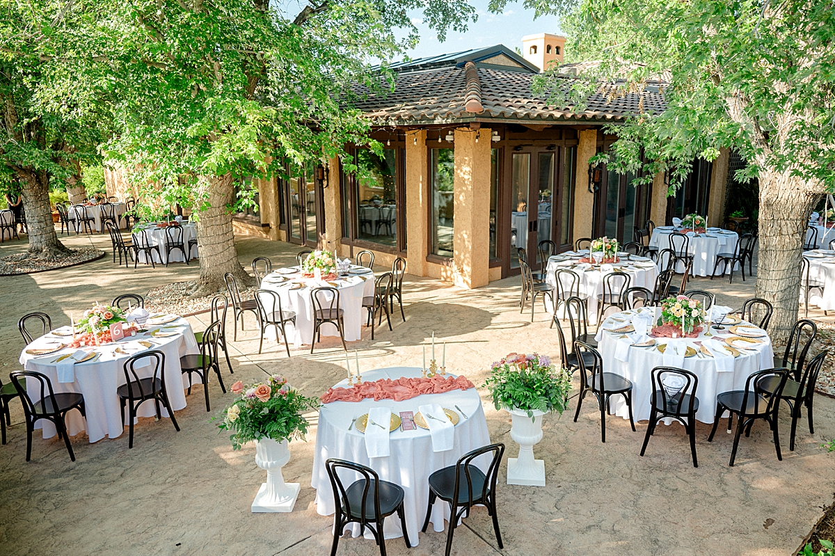 Villa Parker wedding south patio reception