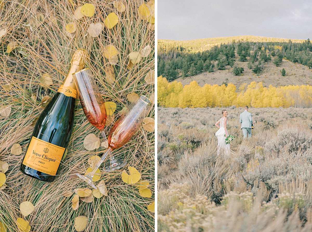 a colorado elopement in the yellow aspens