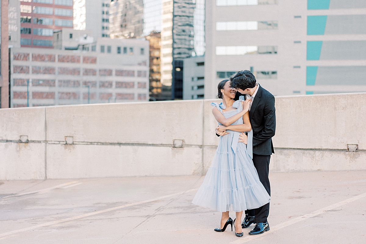 She twirls in the Baltic Born Emma dress, altered by adding bow straps.