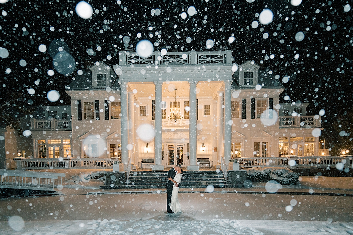 The Manor House Winter Snowy Wedding