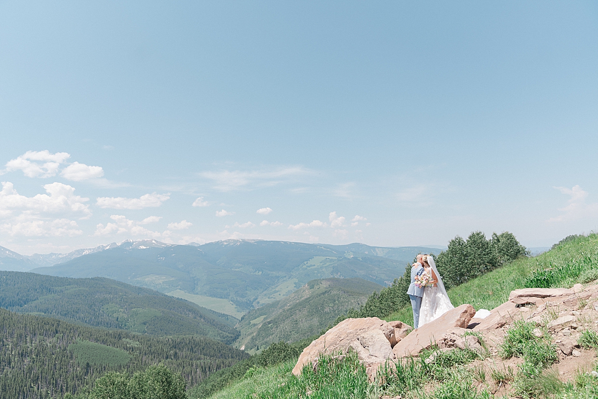 Vail Wedding Deck Summer Wedding