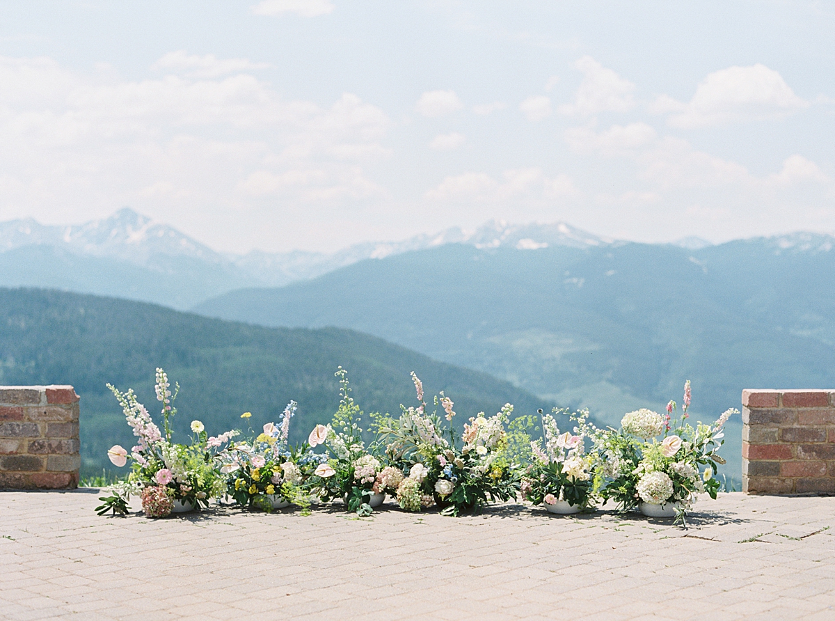 Vail Wedding Deck Summer Wedding