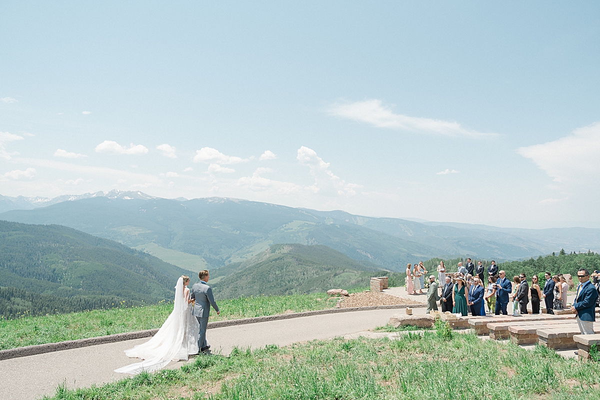 Vail Wedding Deck Summer Wedding