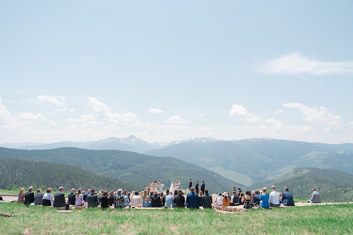 Vail Wedding Deck Summer Wedding