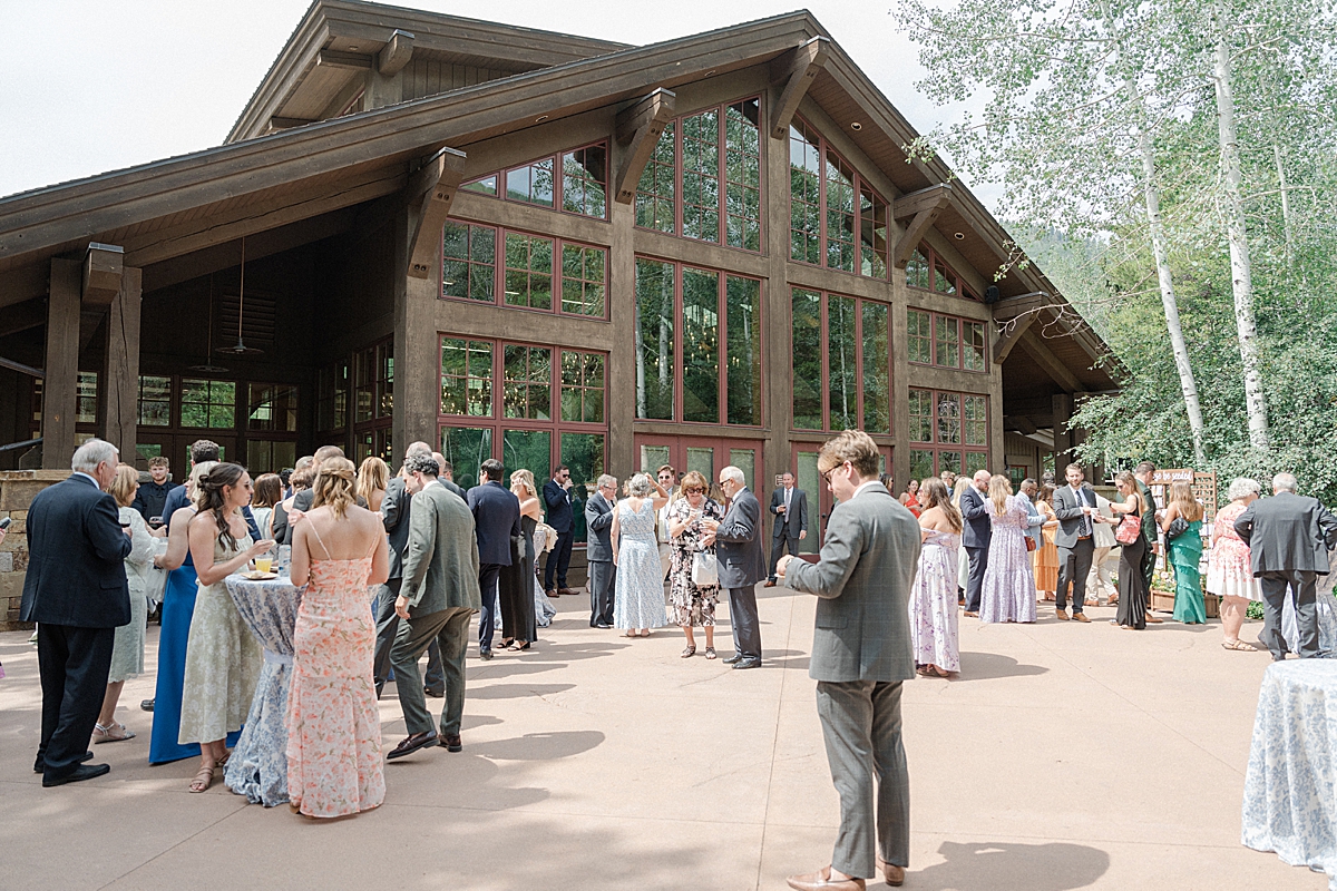 Cocktail hour at Donovan Pavilion in Vail