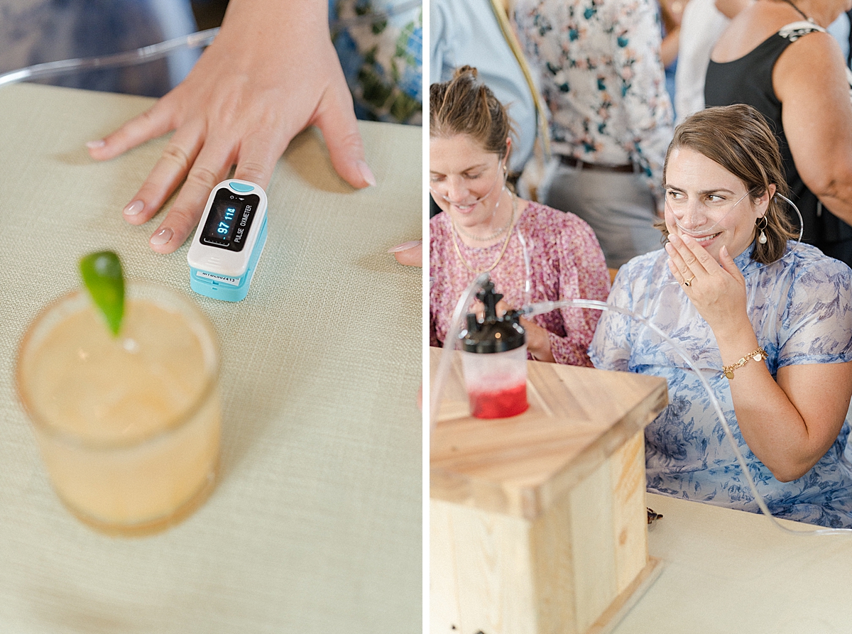 Peak Oxygen provided an oxygen bar - it was a hit with guests.