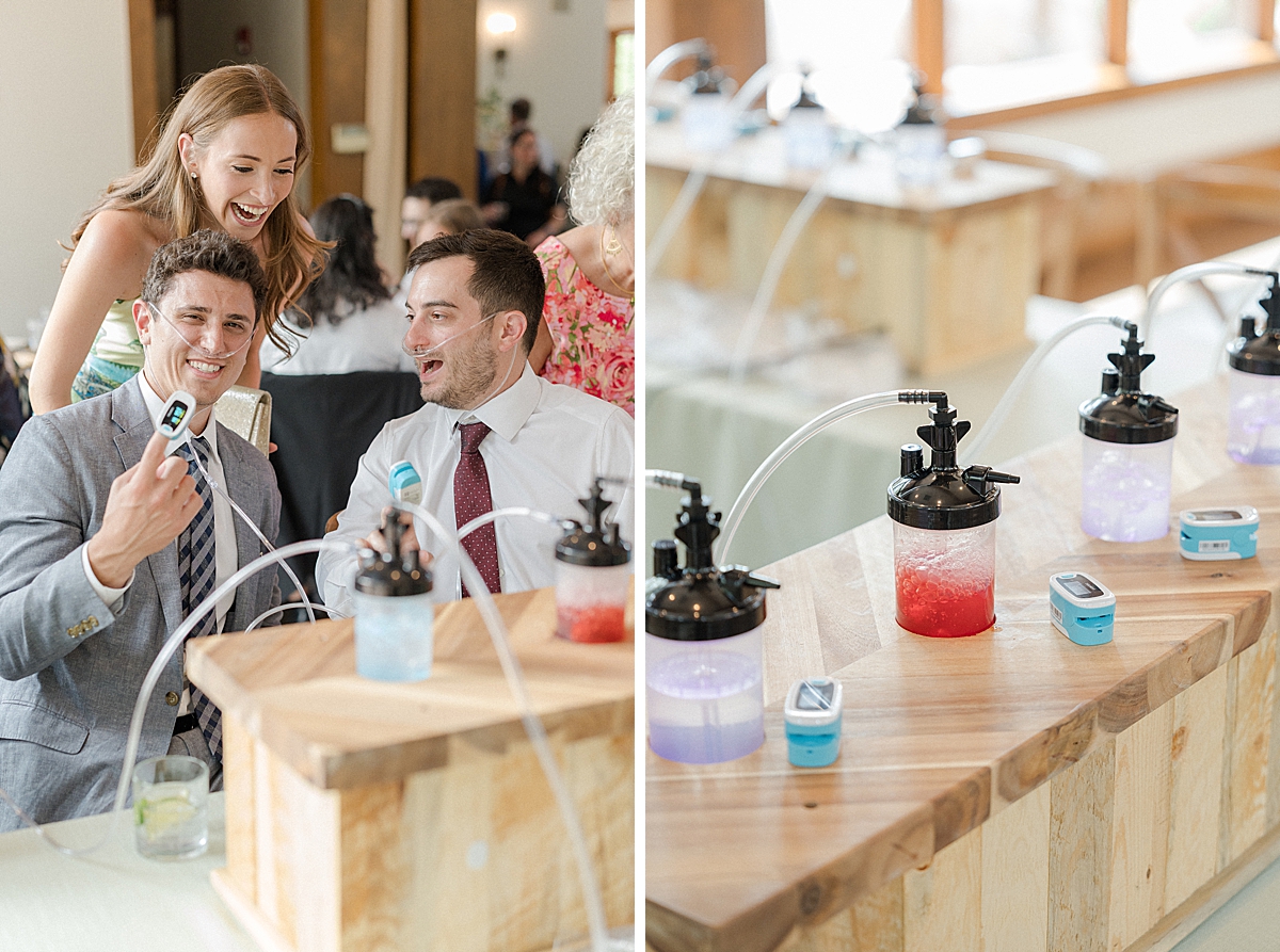 Peak Oxygen provided an oxygen bar - it was a hit with guests.