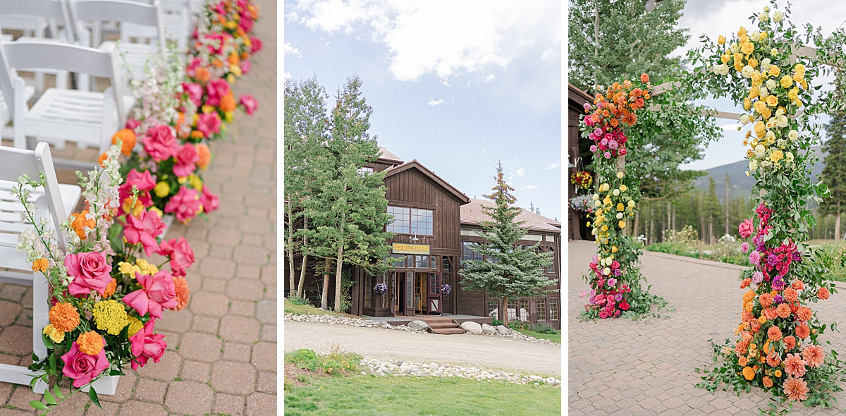 Breckenridge Wedding Photographer, Lush florals at Ten Mile Station