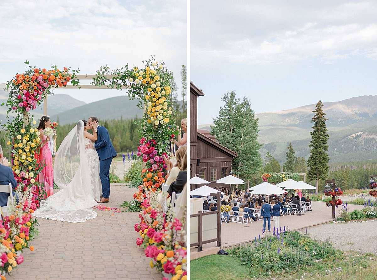 Breckenridge Wedding Photographer, Lush florals at Ten Mile Station