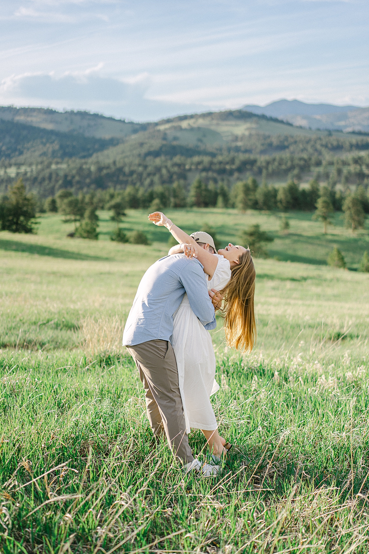 Golden Colorado Engagement Photos at White Ranch Park