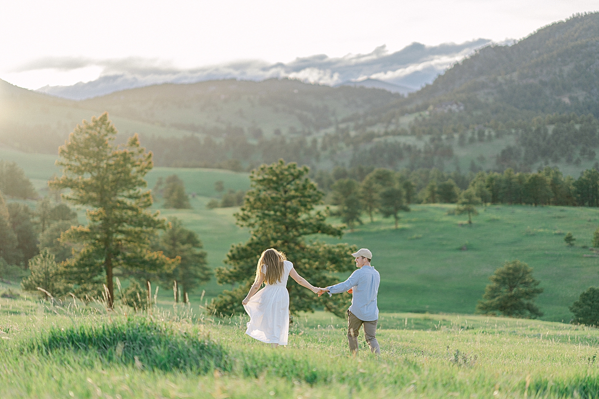 Golden Colorado Engagement Photos at White Ranch Park