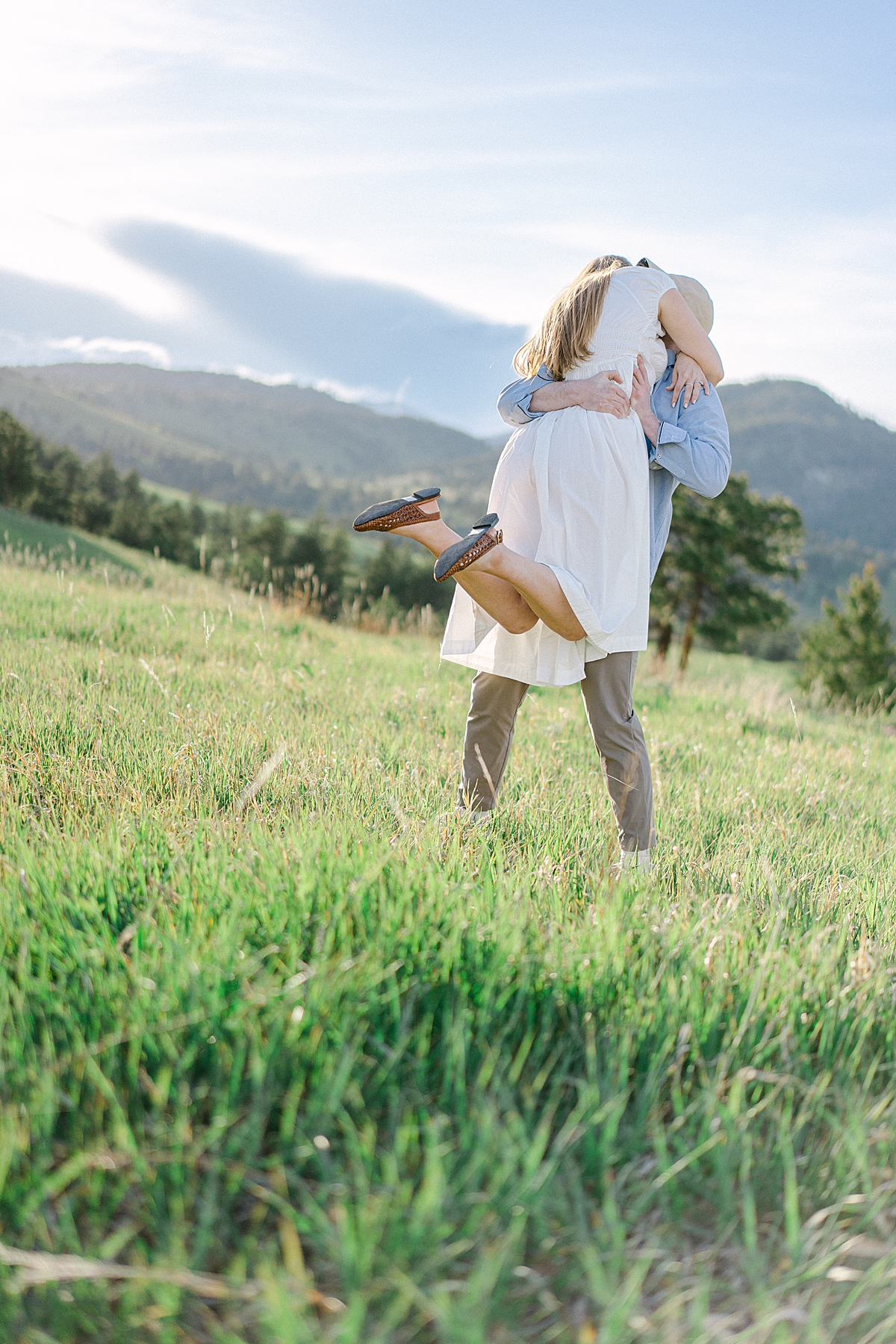 Golden Colorado Engagement Photos at White Ranch Park