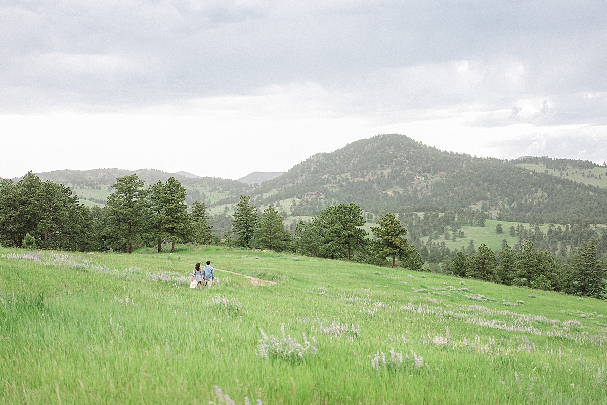 Boulder Maternity Photographer on Film in Summer wildflowers