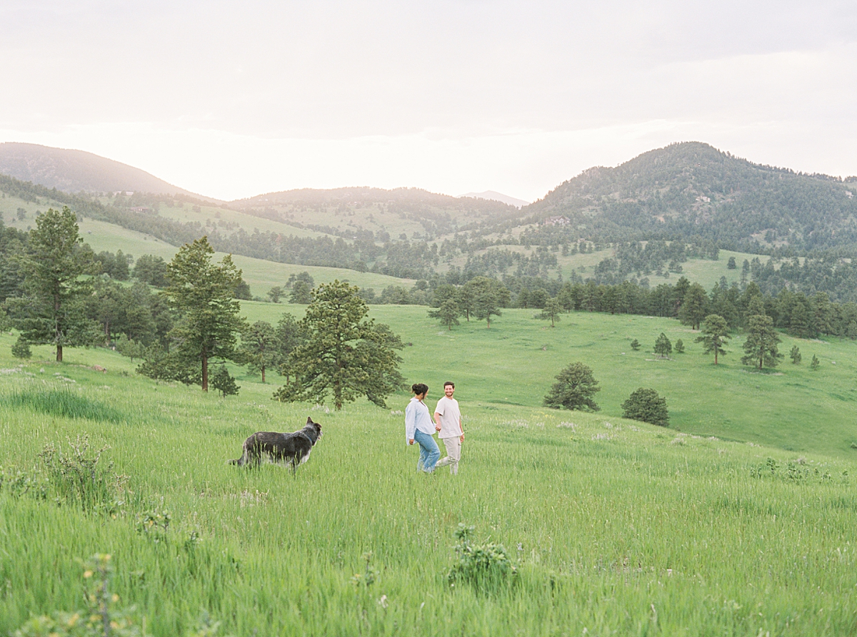 Boulder Maternity Photographer on Film in Summer wildflowers