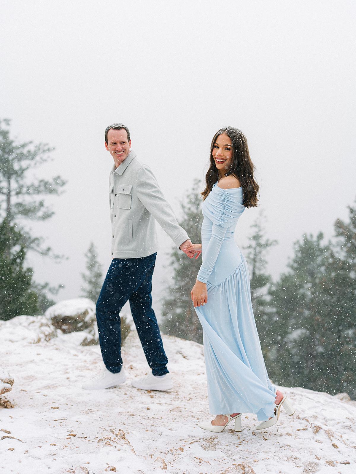 Winter Engagement Photos near Denver