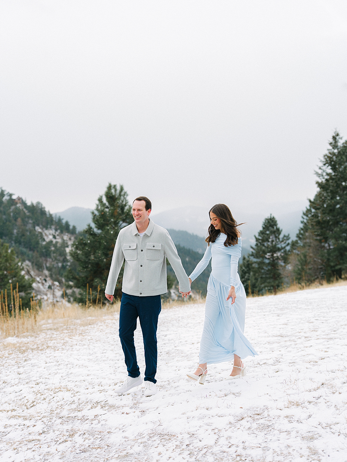 Winter Engagement Photos near Denver